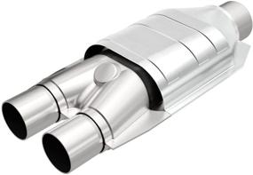 img 2 attached to 🚘 MagnaFlow 94007 Universal Catalytic Converter - Stainless Steel, 2.5in Inlet, 2.0in Outlet, 16in Length, O2 Sensor-less - Standard Grade Replacement, Federal/EPA Compliant