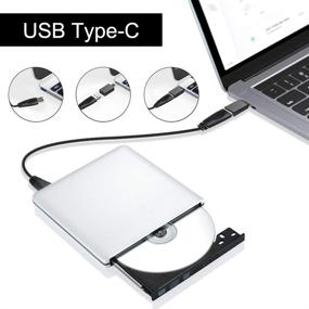 img 2 attached to 📀 Внешний Blu-Ray CD DVD привод высокой скорости - USB 3.0 и USB C типа | Совместим с MacBook, Windows 7/8/10 ПК | Воспроизведение 3D, Запись-проигрыватель RW