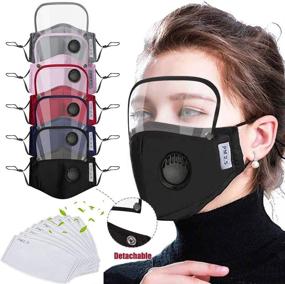 img 4 attached to Face_Mask Detachable Comfortable Breathable Adjustable