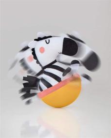 img 3 attached to Interactive Plush Toy Set: Skip Hop ABC & Me Wobble Set featuring Zebra and Giraffe