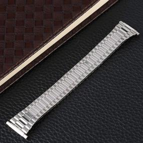 img 1 attached to Stainless Waterproof Replacement Stretchable Wristwatch