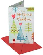 🎄 cherish the season with american greetings christmas card for your beloved husband, featuring charming christmas trees logo