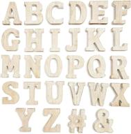 🔠 a-z standing wooden letters (3.15 in, 54 pieces) - perfect for crafts & diy projects! logo