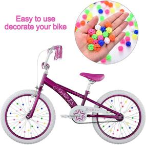 img 1 attached to 🚲 Gejoy 216 Bicycle Spoke Beads Assorted Color Plastic Clip Beads Spoke Decoration with Storage Box - Ideal for Bicycle Wheel Spokes