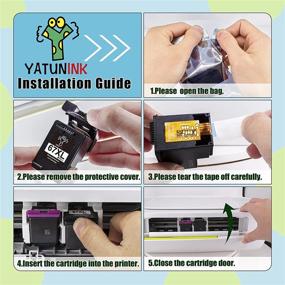 img 2 attached to YATUNINK Remanufactured 67XL Ink Cartridge for HP DeskJet and Envy Printers - 1 Black 1 Color