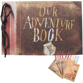 img 2 attached to MyChooseUs Adventure Scrapbook Photo Album - 80 Pages, Perfect Gift for Women, Men, and Children - DIY Personalized Keepsake