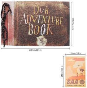 img 3 attached to MyChooseUs Adventure Scrapbook Photo Album - 80 Pages, Perfect Gift for Women, Men, and Children - DIY Personalized Keepsake