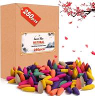 🌈 250 colorful backflow incense cones by xinxu - mixed scents for meditation, yoga, and gifting логотип