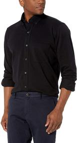 img 3 attached to BUTTONED Classic Supima Cotton Stretch Men's Clothing for Shirts