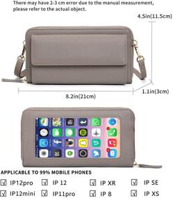 img 2 attached to Womens Blocking Wallet Leather Luxury Women's Handbags & Wallets