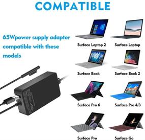 img 3 attached to 💡 YUHANG Surface Pro Charger 65W - Compatible with Surface Pro 3/4/5/6/7 Power Supply Adapter - Works with Microsoft Surface Book Laptop/Tablet - Supports 65W, 44W, 36W, 24W