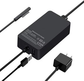 img 4 attached to 💡 YUHANG Surface Pro Charger 65W - Compatible with Surface Pro 3/4/5/6/7 Power Supply Adapter - Works with Microsoft Surface Book Laptop/Tablet - Supports 65W, 44W, 36W, 24W