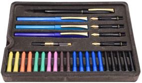 img 3 attached to 🖋️ Complete Mont Marte Calligraphy Set with 32 Pieces: Pens, Nibs, Ink, and Books