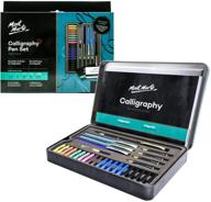 🖋️ complete mont marte calligraphy set with 32 pieces: pens, nibs, ink, and books logo