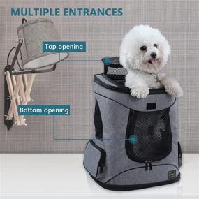 img 1 attached to 🐾 Petsfit Comfortable Dog Cat Backpack Carrier: Ultimate Travel Companion for Pets up to 22 Pounds