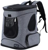 🐾 petsfit comfortable dog cat backpack carrier: ultimate travel companion for pets up to 22 pounds logo