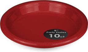 img 1 attached to 🎉 DecorRack Plastic Disposable Tableware: Perfect for Birthday Food Service Equipment & Supplies