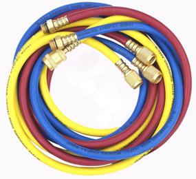 img 1 attached to 🛠️ Robinair (60072) R-134a Enviro-Guard Hose Set - 72&#34;, Pack of 3