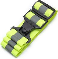 🏃 a-safety glow belt - enhance your visibility with this reflective running belt & military pt belt in yellow, orange, black, & white logo