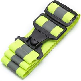 img 4 attached to 🏃 A-SAFETY Glow Belt - Enhance Your Visibility with this Reflective Running Belt & Military PT Belt in Yellow, Orange, Black, & White