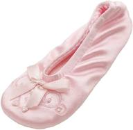 stylish isotoner girl's satin ballerina: embroidered pearl elegance! логотип