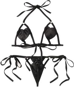 img 4 attached to 👙 SheIn Halter Women's Clothing: Sensational Lingerie Designs for Women