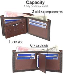 img 3 attached to 👜 Imeetu Vintage Wallet: Stylish Leather Bifold for Men - Wallets, Card Cases & Money Organizers