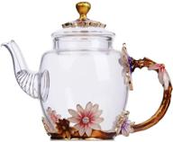 🌸 meimesh teabloom teapot: stunning floral blooming elegance logo