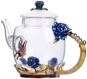 img 1 attached to 🌸 MEIMESH Teabloom Teapot: Stunning Floral Blooming Elegance