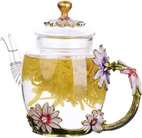 img 3 attached to 🌸 MEIMESH Teabloom Teapot: Stunning Floral Blooming Elegance