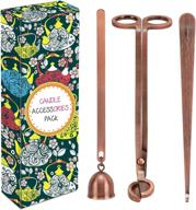 🕯️ dangshan 3 in 1 candle accessory set – complete copper kit for candle lovers: wick trimmer, wick cutter, snuffer extinguisher, wick dipper & gift package logo