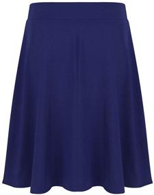 img 3 attached to Yeahdor Length Skater Pleated Uniform Girls' Skirts & Skorts - Stylish and High-Quality Choice