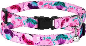 img 3 attached to 🌸 2-Pack CollarDirect Cat Collar with Bell: Adjustable Safety Breakaway Collars for Cats and Kittens | Floral Pattern Set with Flowers