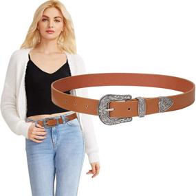 img 1 attached to Vintage Western Cowgirl Women's Accessories: Women's Western Belts