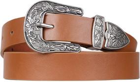 img 4 attached to Vintage Western Cowgirl Women's Accessories: Women's Western Belts