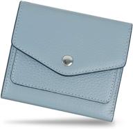 womens blocking wallet bifold leather logo