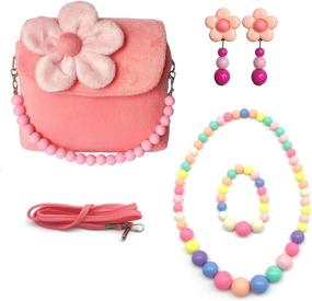 img 4 attached to Elesa Miracle Flower Shaped Earrings Necklace Stuffed Animals & Plush Toys