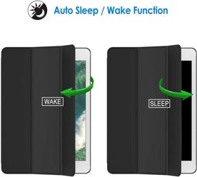 img 1 attached to 📱 JETech Case for iPad Air 1st Edition (NOT for iPad Air 2) - Auto Wake/Sleep, Black