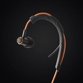 img 1 attached to 🎧 V-MODA Forza внутриканальные гибридные спортивные наушники - устройства Apple, оранжевые: в комплекте пульт управления с 3 кнопками и микрофон