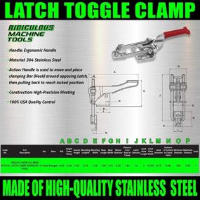 img 4 attached to 700LB U КРЮЧКОВАЯ ЗАЩЕЛКА ИЗ НЕРЖАВЕЮЩЕЙ СТАЛИ 331 SS