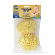 🛁 baby buddy premium sea wool sponge - ultra soft natural bath sponge for tender baby skin (4in) - biodegradable, 2 pack logo