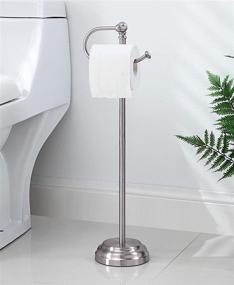 img 3 attached to 🧻 SunnyPoint Classic Freestanding Toilet Tissue Paper Roll Holder Stand for Bathrooms