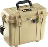 📦 pelican 1430 desert tan case with customizable foam interior logo