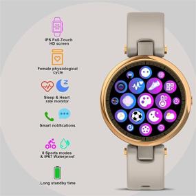 img 3 attached to Compatible Andriod Smartwatch Waterproof Physiological Cell Phones & Accessories