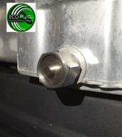 🔌 eco-plug - oil drain plug for damaged aluminum oil pans | tapered thread size 12mm-16mm | thread diameter 3/4" | short thread & non-recessed drain hole logo