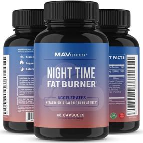img 1 attached to 💤 MAV Nutrition Night Time Weight Loss Pills for Women & Men - Fat Burner, Sleep Aid, Appetite Suppressant, Metabolism Boost, Carb Blocker - 60 Count