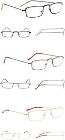 img 3 attached to 👓 Pack of 5 Ultra-Lightweight Men's and Women's Reading Glasses