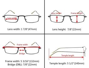 img 2 attached to 👓 Pack of 5 Ultra-Lightweight Men's and Women's Reading Glasses