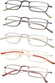 img 4 attached to 👓 Pack of 5 Ultra-Lightweight Men's and Women's Reading Glasses