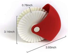 img 2 attached to 🥧 Enhanced 2-Pack Pastry Wheel Decorator and Cutter for Stunning Pie Crust Designs